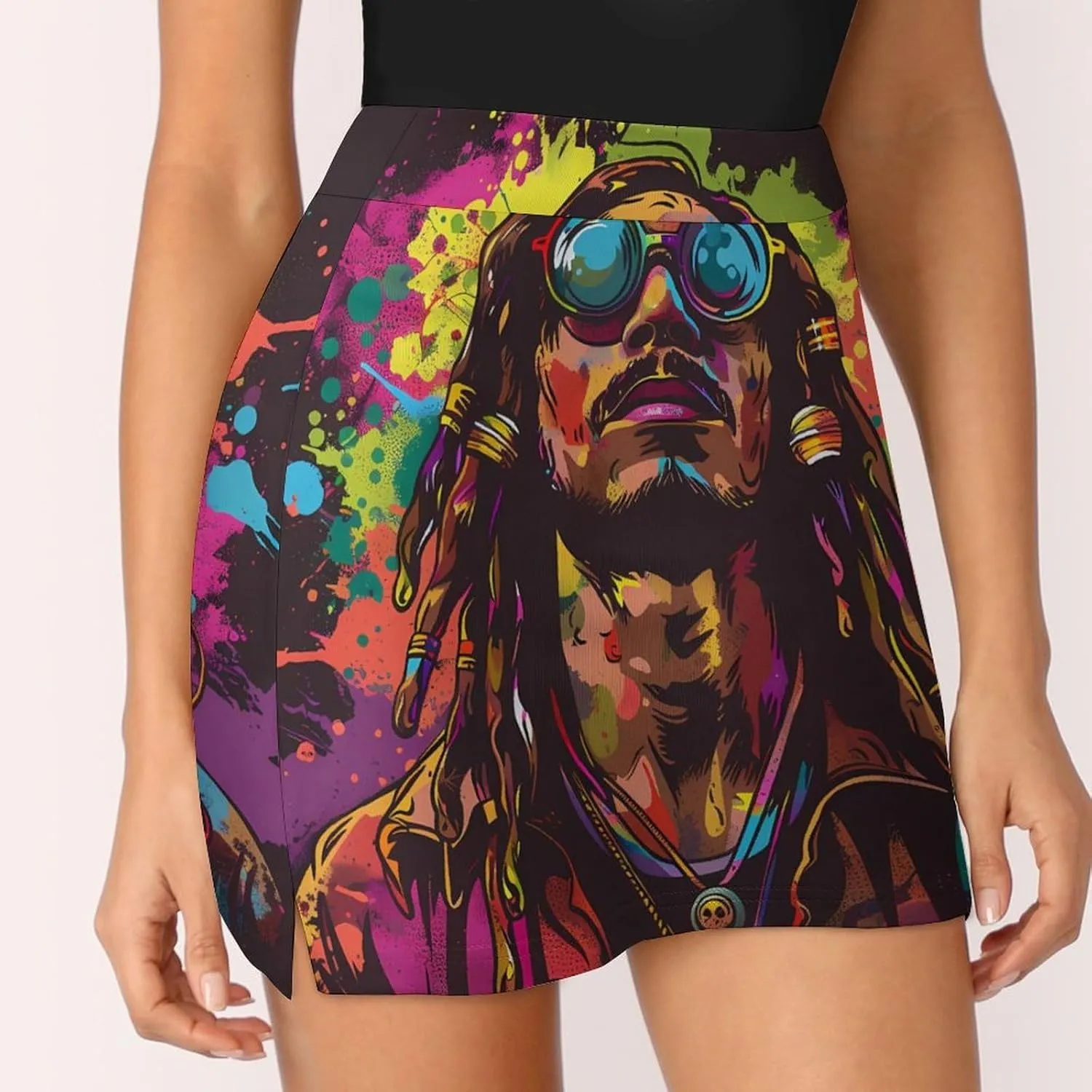 Hip-Hop Hipster Women's Skort Athletic Skirt Golf Skorts A-line Skirts with Built-in Shorts Pockets