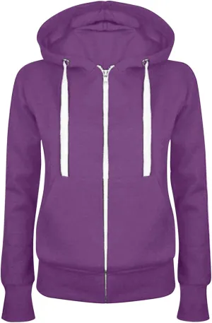 Hoodies For Women Full Zip Up Hooded Sweatshirt Jacket Plus Size Fall Fashion Fleece Drawstring Hoodie With Pockets