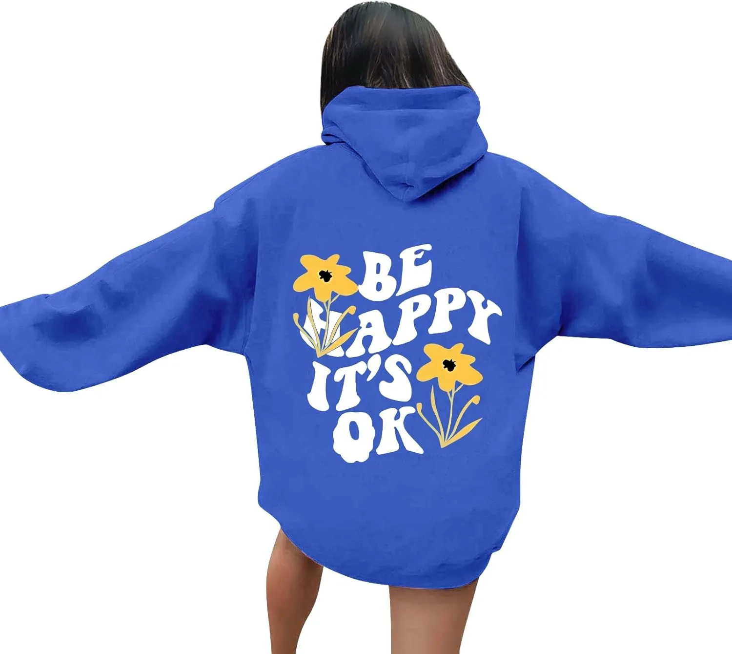 Hoodies for Women Plus Size Graphic Oversized Hooded Sweatshirts Casual Y2K Teen Girl Pullover Top Fall Clothes 2024