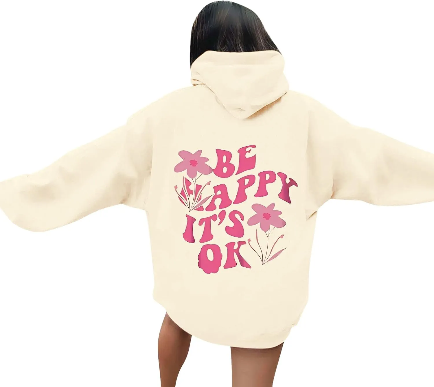 Hoodies for Women Plus Size Graphic Oversized Hooded Sweatshirts Casual Y2K Teen Girl Pullover Top Fall Clothes 2024