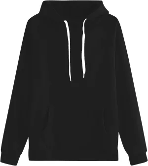 Hoodies for Women Solid Color Oversized Sweatshirts Pullover Winter Fall Comfy Long Sleeve 2024 Trendy Casual Clothes