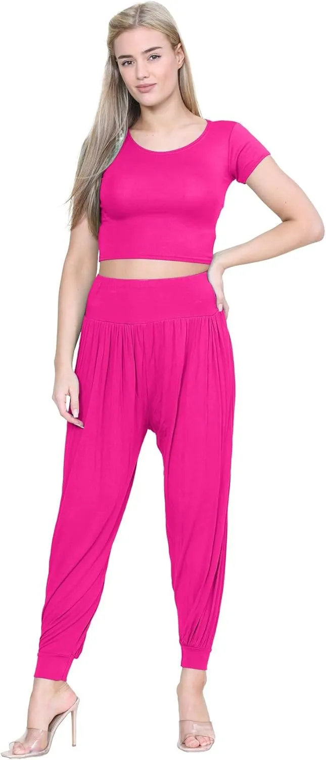 Janisramone Women Alibaba Hareem Trouser | Stylish & Trendy Harem Pants for Women, Lightweight Summer Pants for Women