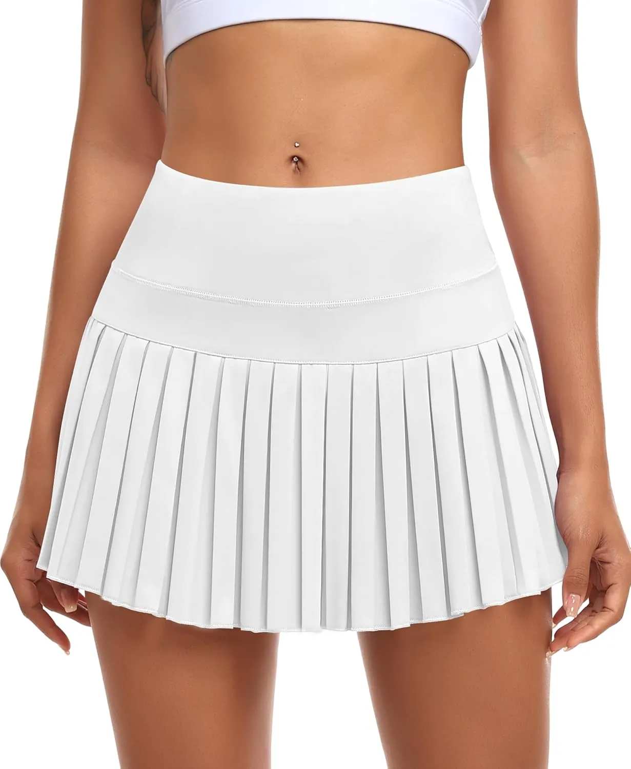 JoyGirl Womens Pleated Tennis Skirt with Shorts High Waisted Golf Skort Mini Skirt Workout Skirt Athletic Skorts with Pockets