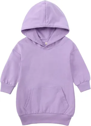 KAGAYD Toddler Boys Girls Hoodies Pullover Fleece Sweatshirt Children Black Solid Color Babies Hooded Top Active Sports
