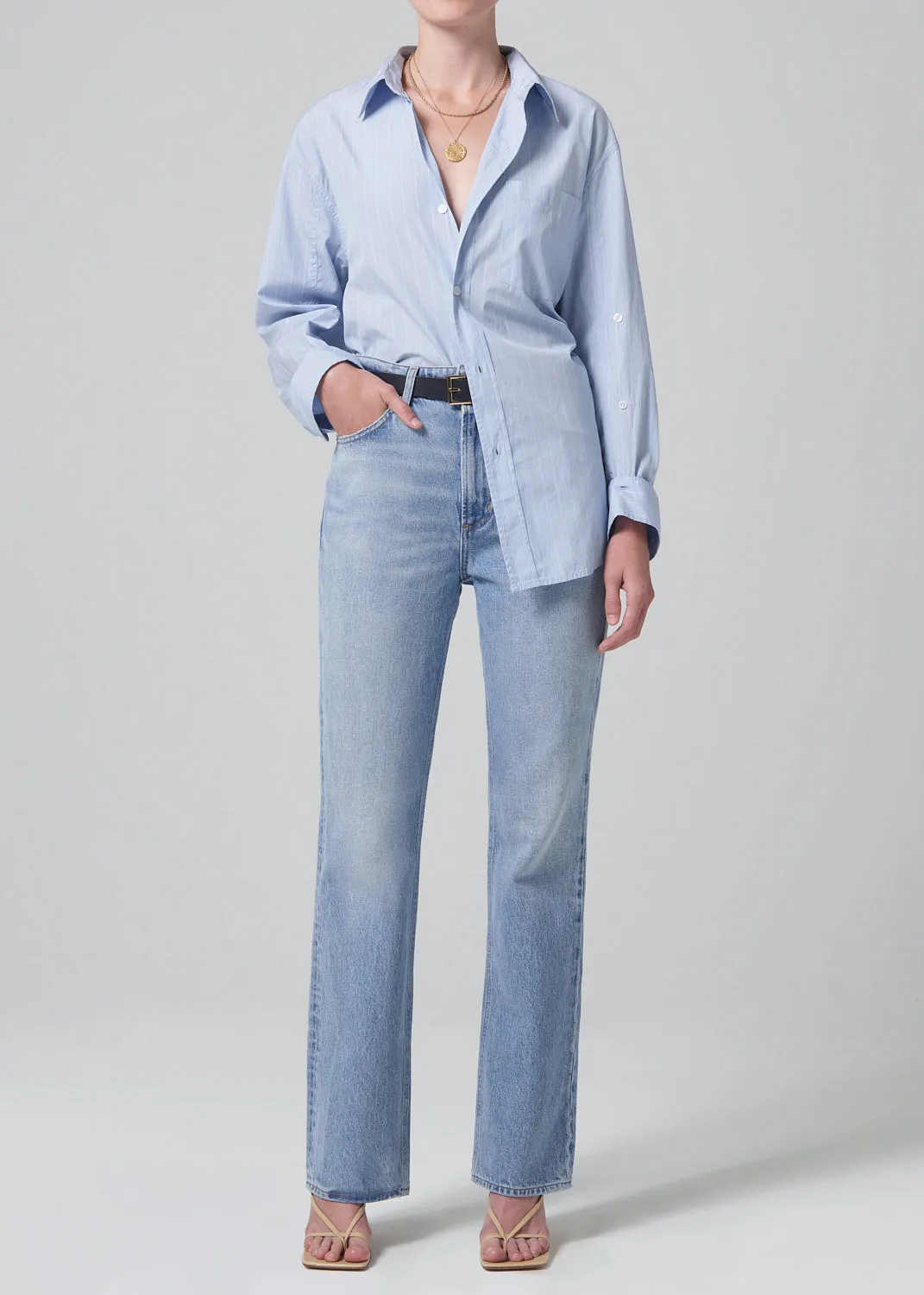 Kayla Shirt in Skyway Stripe