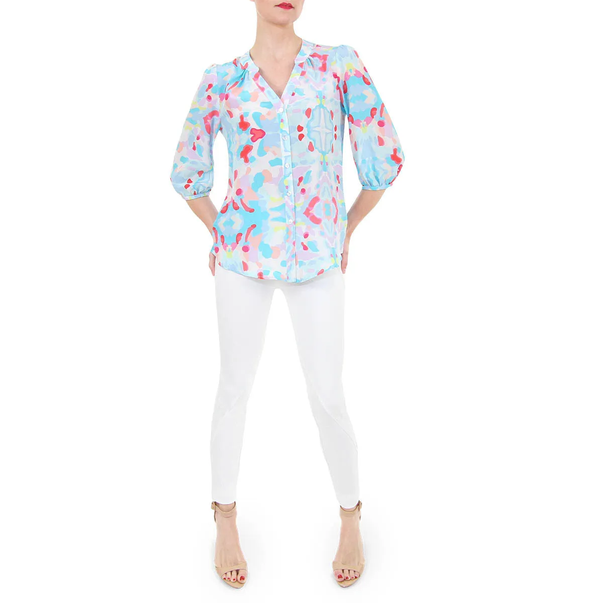 Kirin Blouse - Kaleidoscope Print