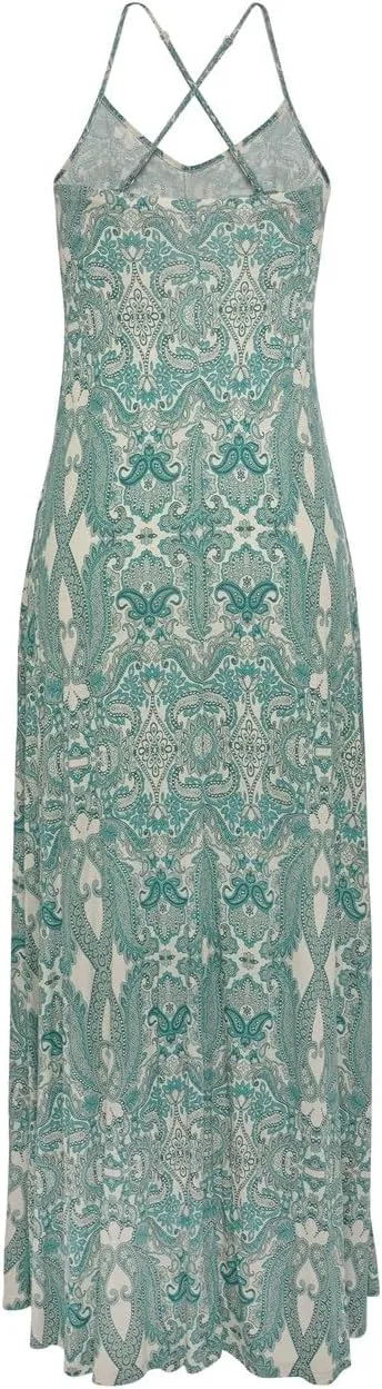 LASCANA Women's Crossed Strap Maxi Dress