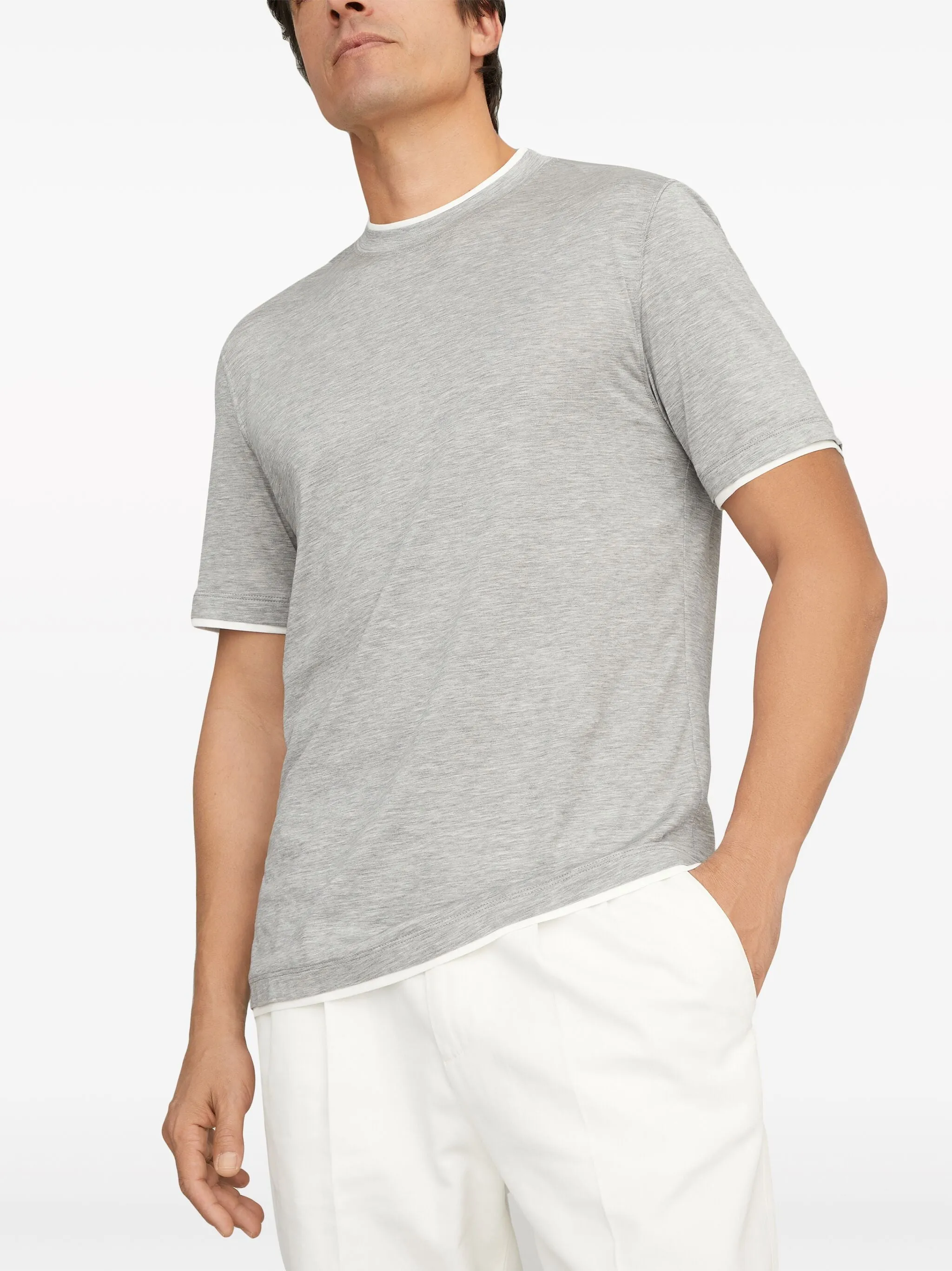Layered Crew-Neck T-Shirt