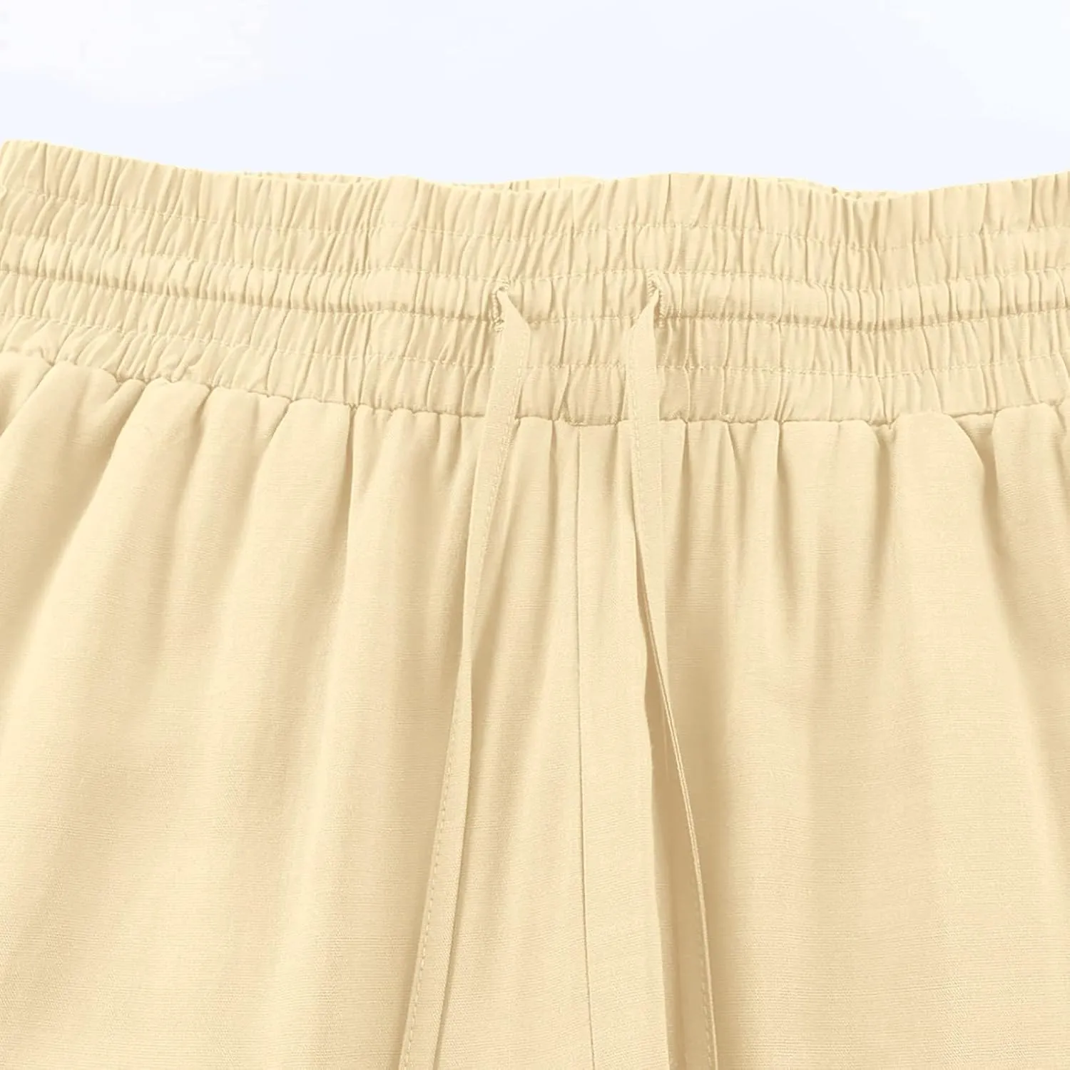 LCMTWX Flowy Pants for Women Solid Cotton and Pants with Pocket Long Pants with Pockets Pull On Pants for Women Womans
