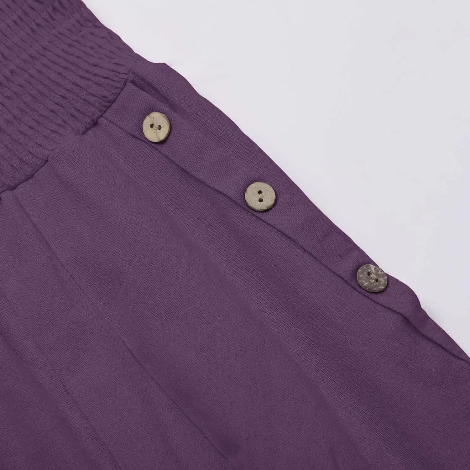 LCMTWX Flowy Pants for Women Solid Cotton and Pants with Pocket Long Pants with Pockets Pull On Pants for Women Womans
