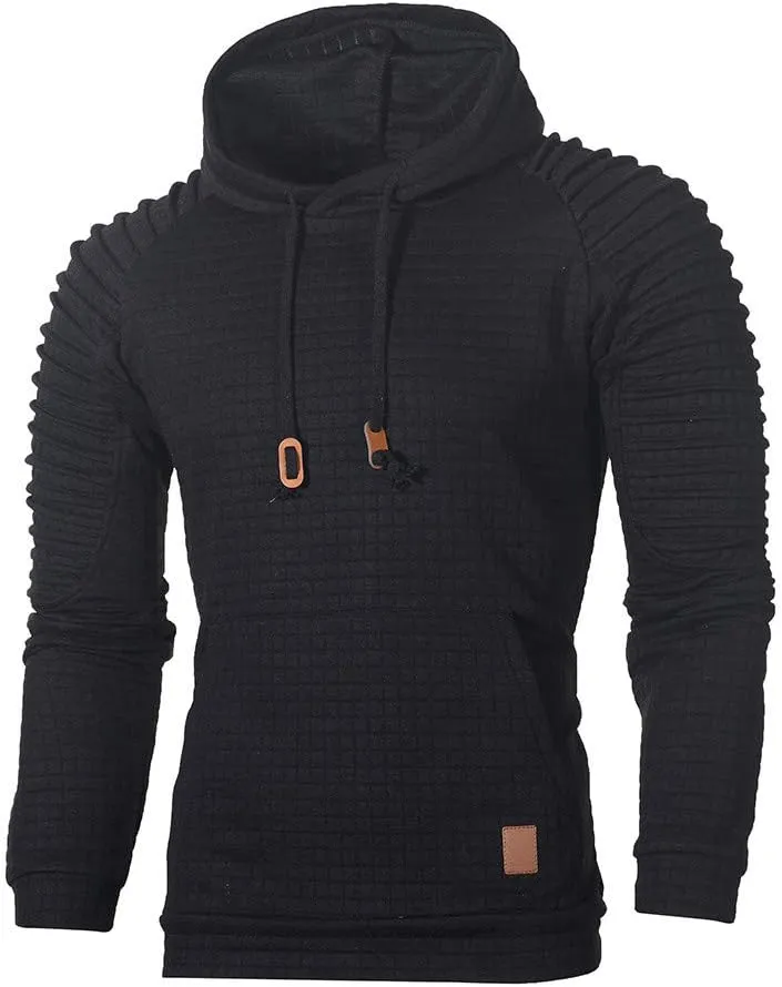 LCMTWX Men Hoodies And Winter Fashion Coats Jacket Casual Stitching Hooded Zipper Sweater Coat Men's Hooded Fleece