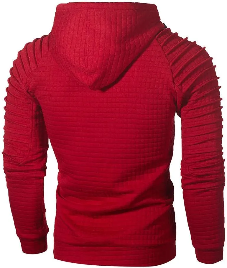 LCMTWX Men Hoodies And Winter Fashion Coats Jacket Casual Stitching Hooded Zipper Sweater Coat Men's Hooded Fleece