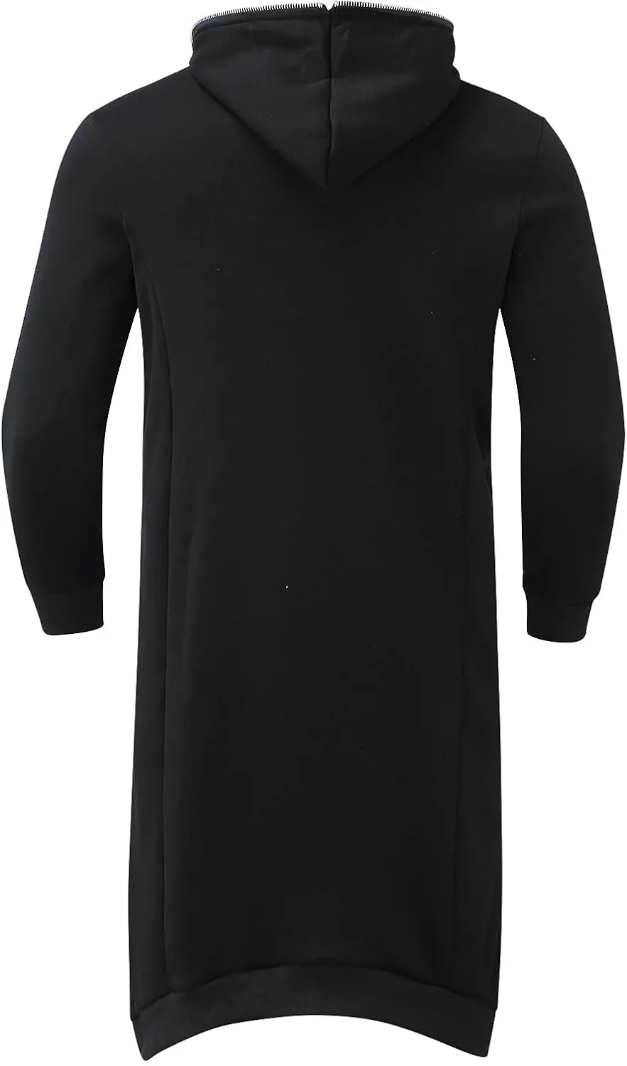 LCMTWX Men's Hooded Fleece Sweatshirt Coat Jackets Casual Stitching Hooded Zipper Sweater Coat Loose Warm Winter With Zip