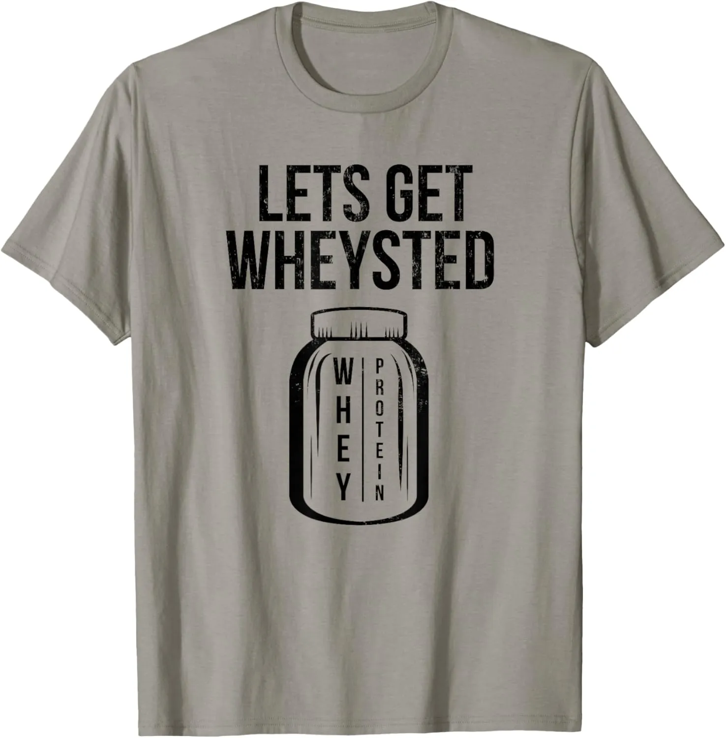 Lets Get Wheysted Funny Mens/Womens Gym Workout T Shirt