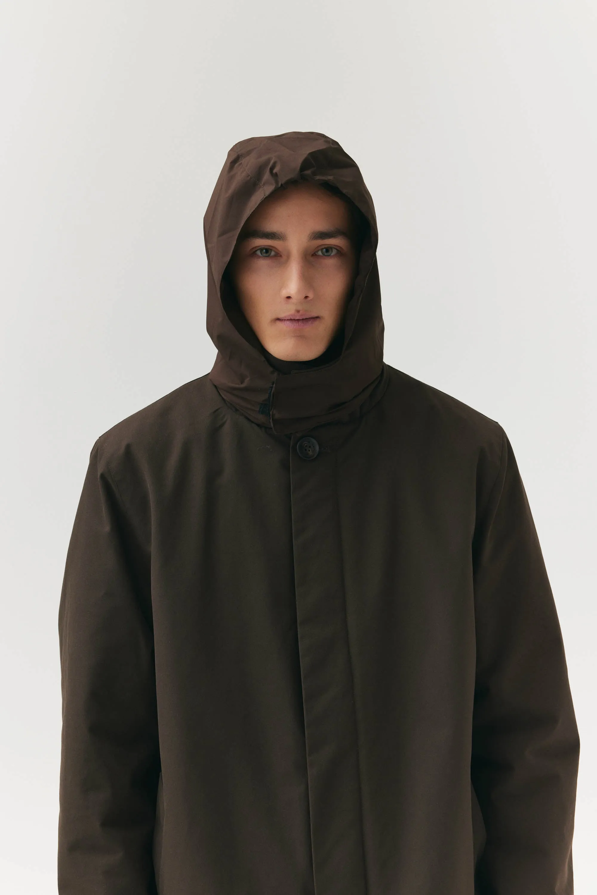 LONG DONG POLYRAYON WOOL LOOK AW24 CHESTNUT