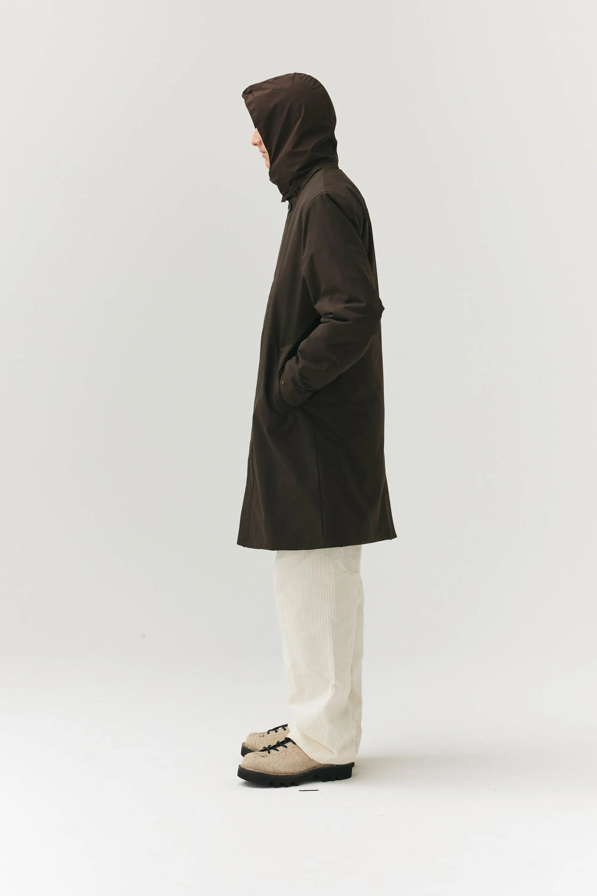 LONG DONG POLYRAYON WOOL LOOK AW24 CHESTNUT