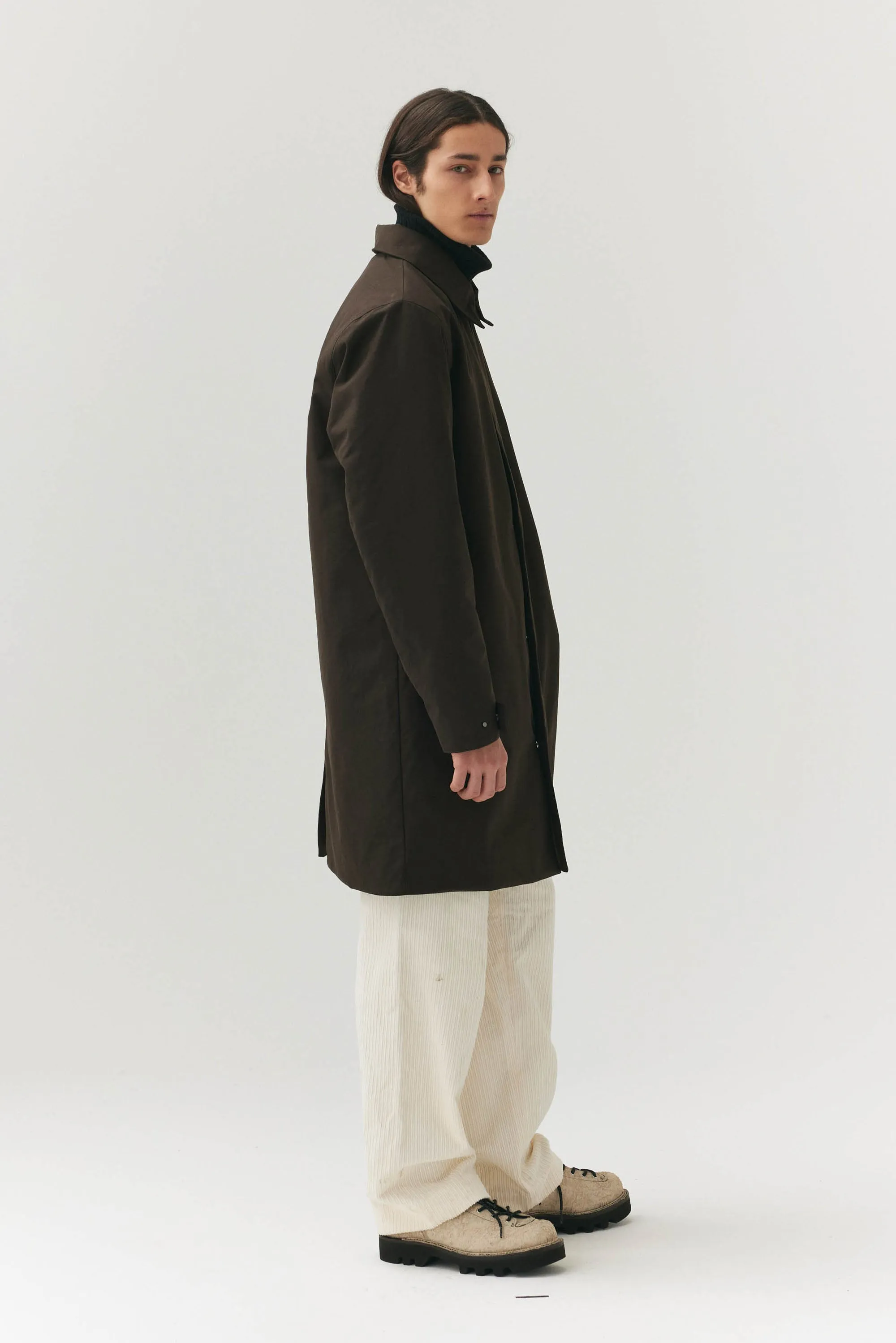 LONG DONG POLYRAYON WOOL LOOK AW24 CHESTNUT