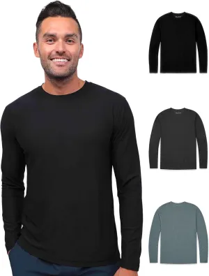 Long Sleeve Athletic Shirt for Men S - 4XL Dri Fit Performance Workout Shirt