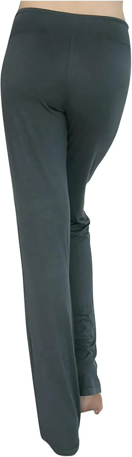 Loose Yoga Pants for Women Casual Trendy Solid Color Drawstring Trousers Elegant High Waist Wide Leg Long Pants 2025