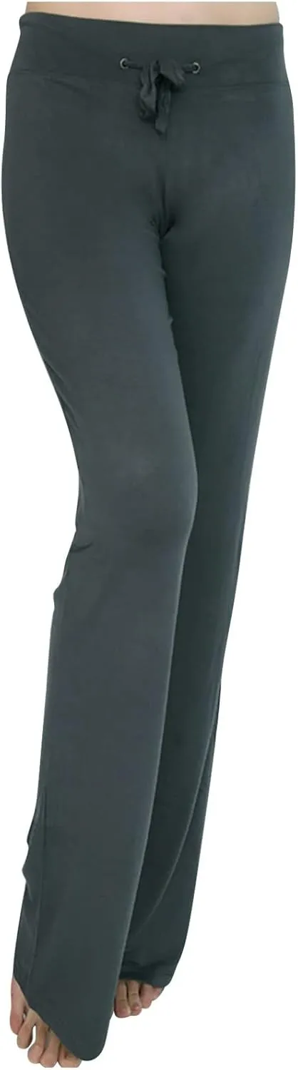 Loose Yoga Pants for Women Casual Trendy Solid Color Drawstring Trousers Elegant High Waist Wide Leg Long Pants 2025