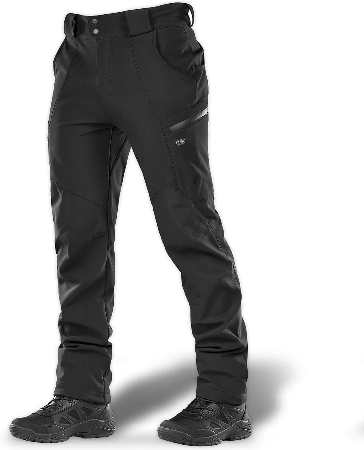 M-Tac Winter Tactical Pants for Men Softshell Insulated Fleece Lined Cargo Pants