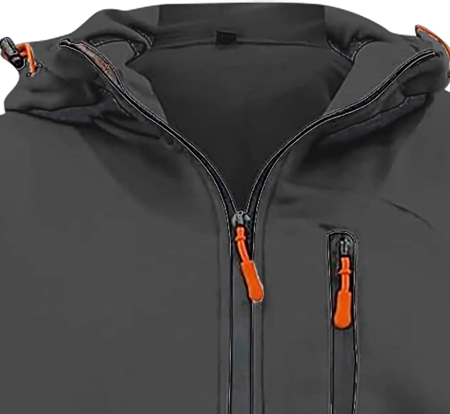 Mens' Autumn Winter Long Sleeve Zipper Hooded Sweatshirt Cardigan Tops Hoodies for Men with Zip Pockets Lightweight
