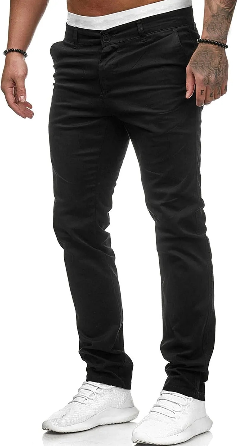 Men's Casual Cargo Pants Loose Fit Hiking Trousers Athletic Sweatpants Outdoor Wearing Pants with Pockets Joggers