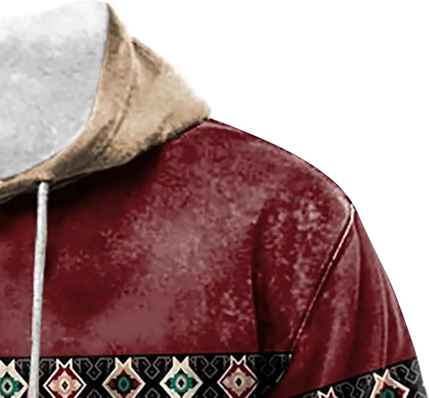 Mens Hoodies Pullover Vintage Long Sleeve Hoodie Half Zipper Hooded Sweatshirt Top Workwear Multi Pocket Men Hoodie