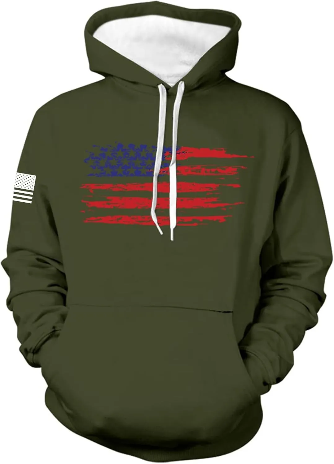 Mens Hoodies Sweatshirt For Fashion Padded Pockets Long Sleeve Graphic Casual Prints Drawstring Hoodies
