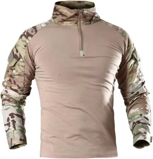 Mens Long Sleeve Tactical Shirt T-Shirt Men's Military Rapid Assault Army Combat Rapid Assault Slim Fit