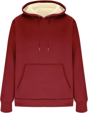 Men's Oversized Heavyweight Fleece Hoodie Winter Casual Hoodies Pullover Hooded Sweatshirts for Men with Pockets