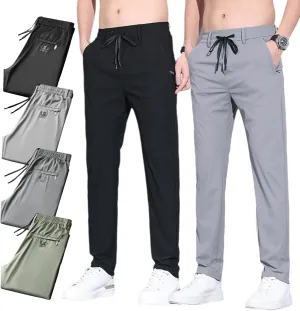 Mens Pants, Unisex Ultra Stretch Quick Drying Pants Casual Work Comfy Pant