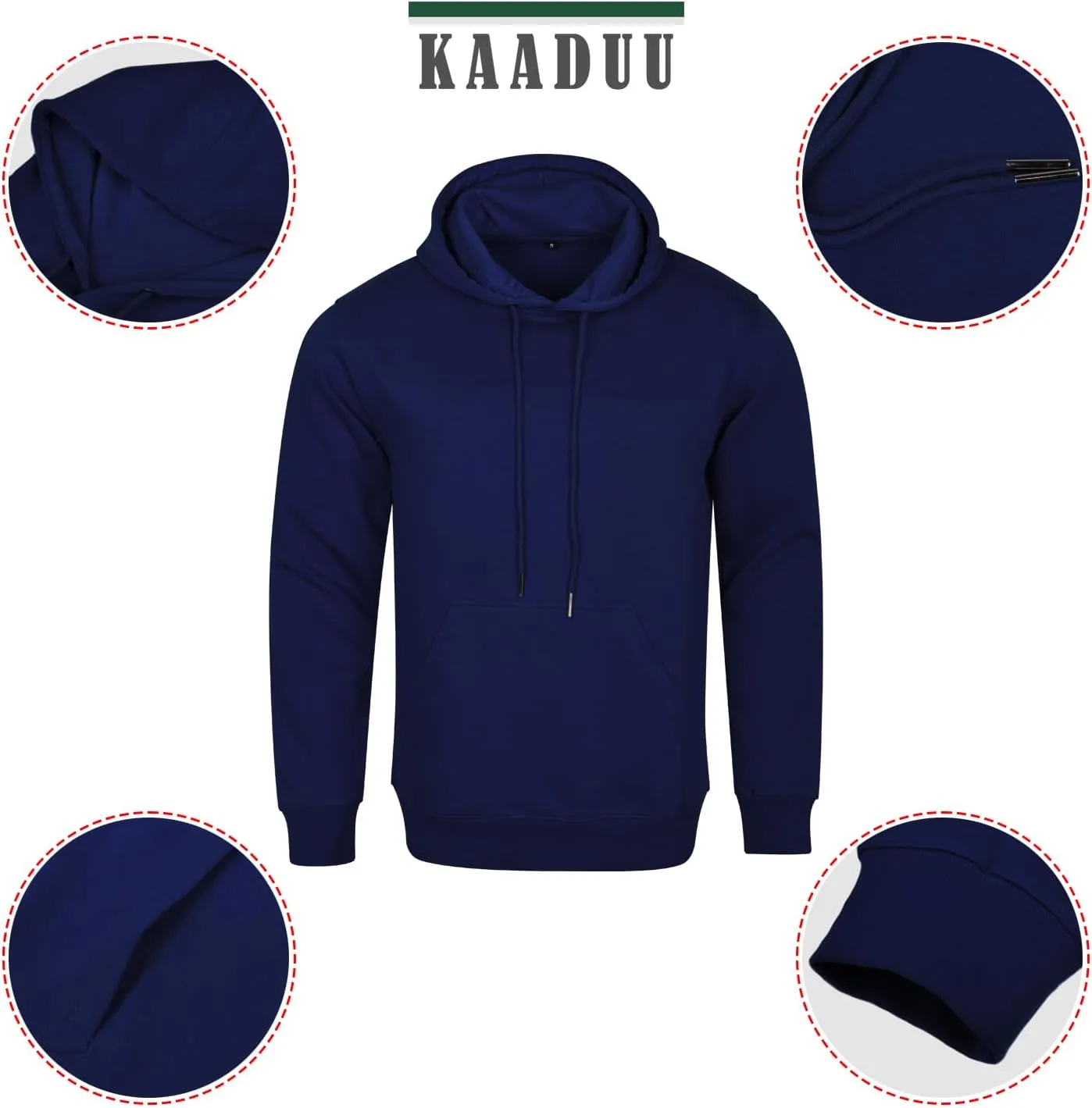 Men's Plain Hoodie Ultimate Sweatshirt, Heavyweight Fleece Hoodie, Cotton Sweatshirt Plain Hoodie for Men