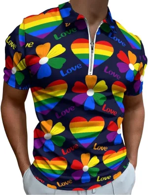 Mens Polo Shirts Short Sleeve Moisture Wicking Golf Polo Athletic Collared Shirt Tennis T-Shirt Tops