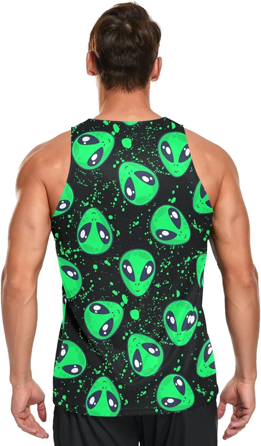 Men's Quick Dry Sports Tank Tops for Gym Athletic Fitness Running Workout Beach Sleeveless Shirts with Pocket
