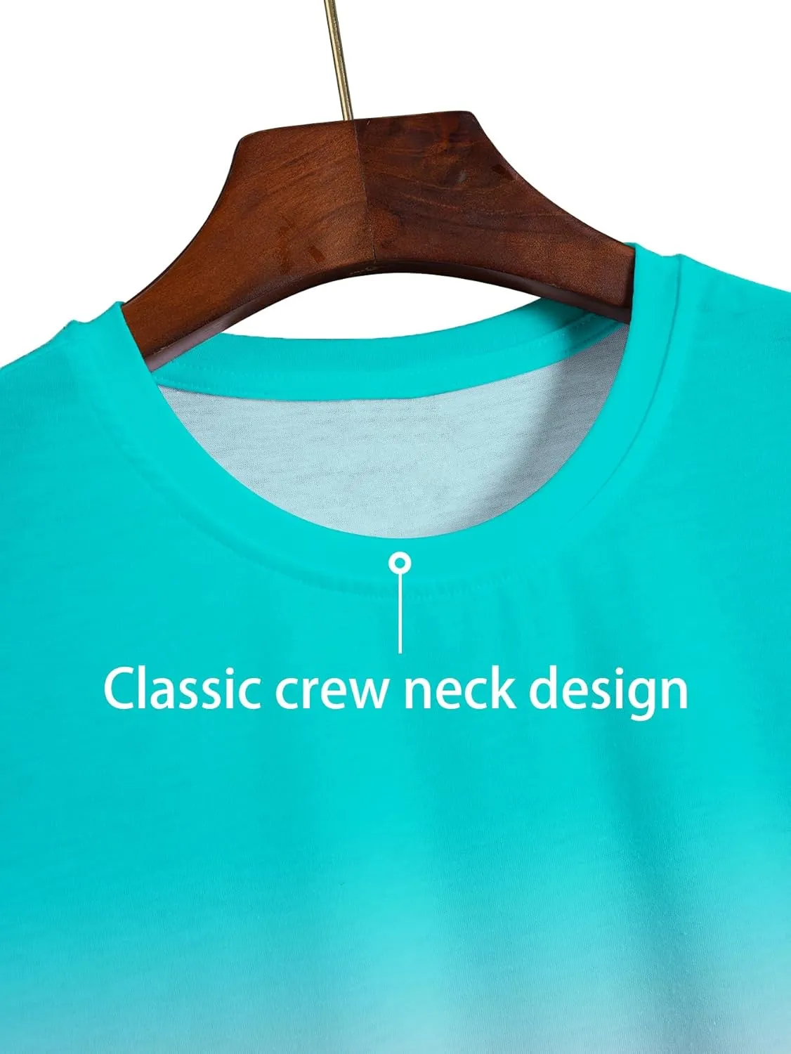 Men's Short-Sleeved Graphic T-Shirt Letters Fashion Printing Round Neck T-Shirt