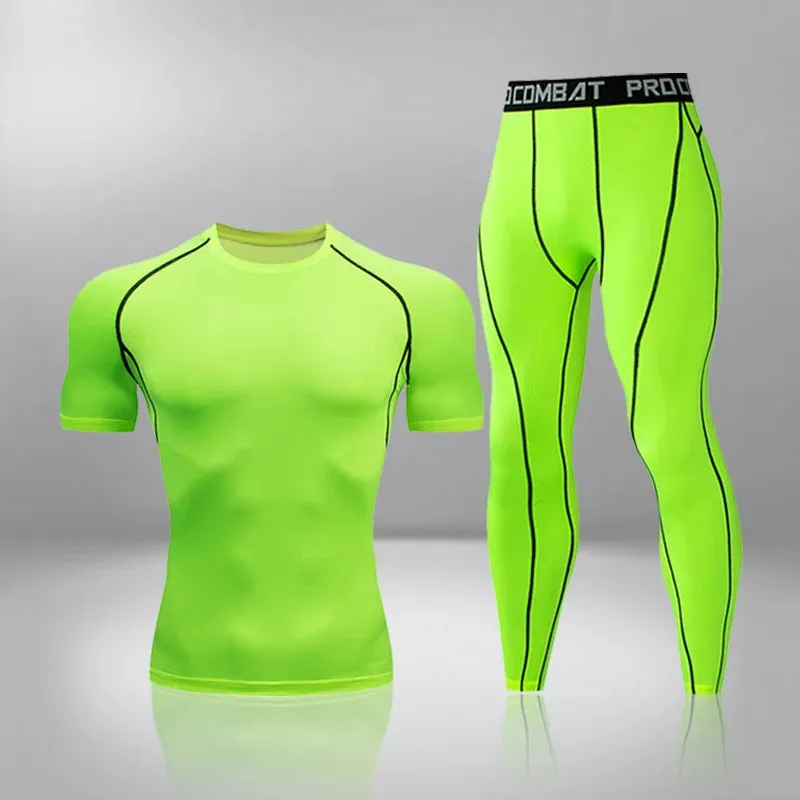 Men's Thermal Compression Underwear Set - Quick Dry