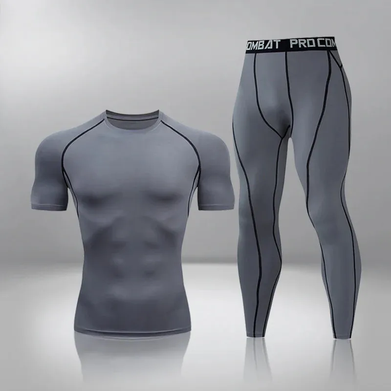 Men's Thermal Compression Underwear Set - Quick Dry