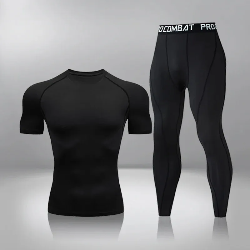 Men's Thermal Compression Underwear Set - Quick Dry