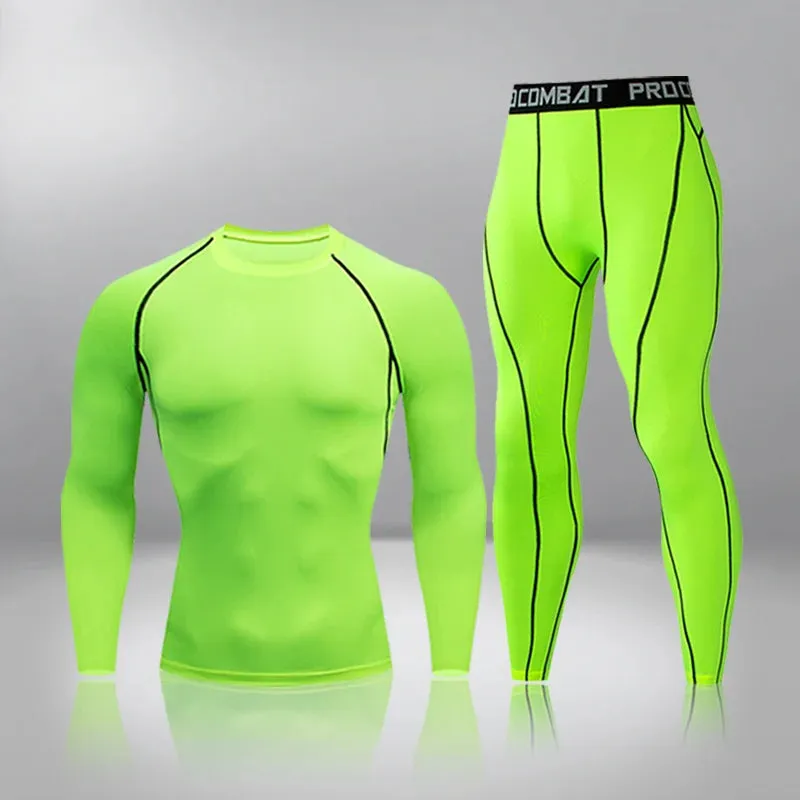 Men's Thermal Compression Underwear Set - Quick Dry