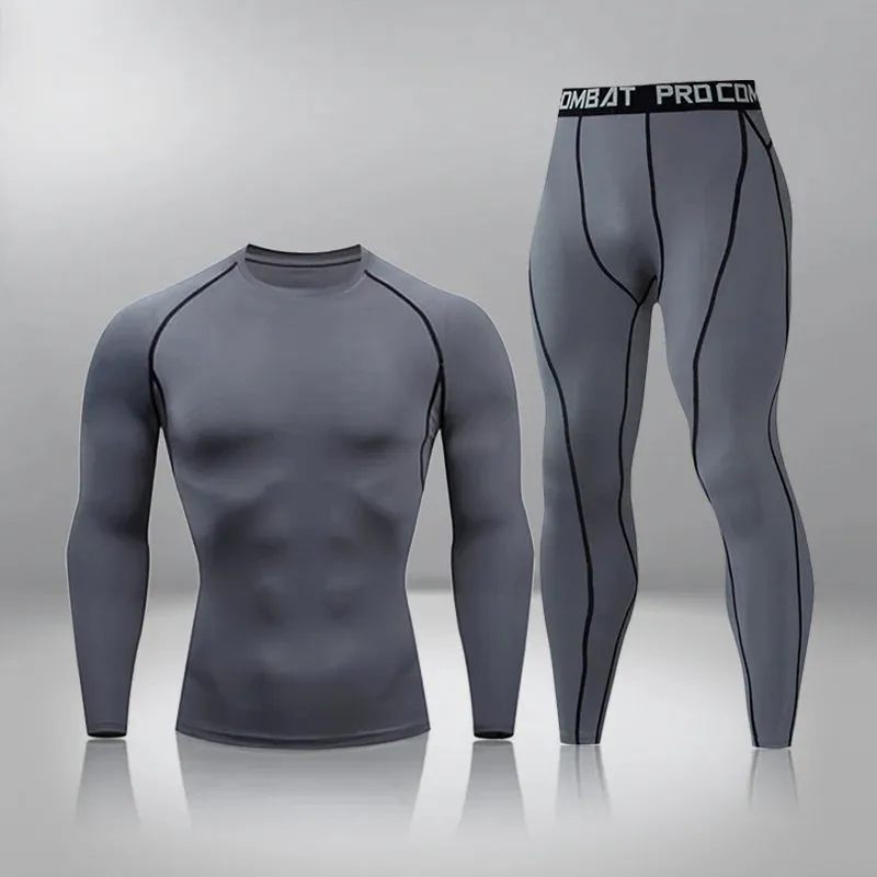 Men's Thermal Compression Underwear Set - Quick Dry