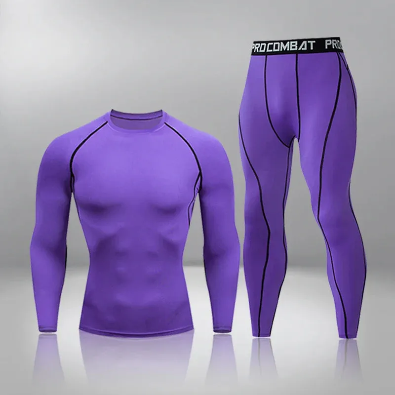 Men's Thermal Compression Underwear Set - Quick Dry