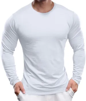 Men's UPF 30  Shirts Long Sleeve T-Shirt Runing Sun Shirt Moisture Wicking Top