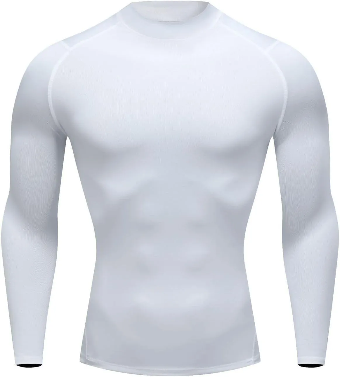 Men's UPF 50  Long Sleeve Rash Guard Compression Shirt Quick Dry Water Surf Swim Shirts Cold Gear Base Layer Ski Top