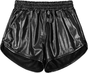 Mirawise Girls Metallic Shorts Shiny Hot Pants Sparkly Dance Outfits Short Pants