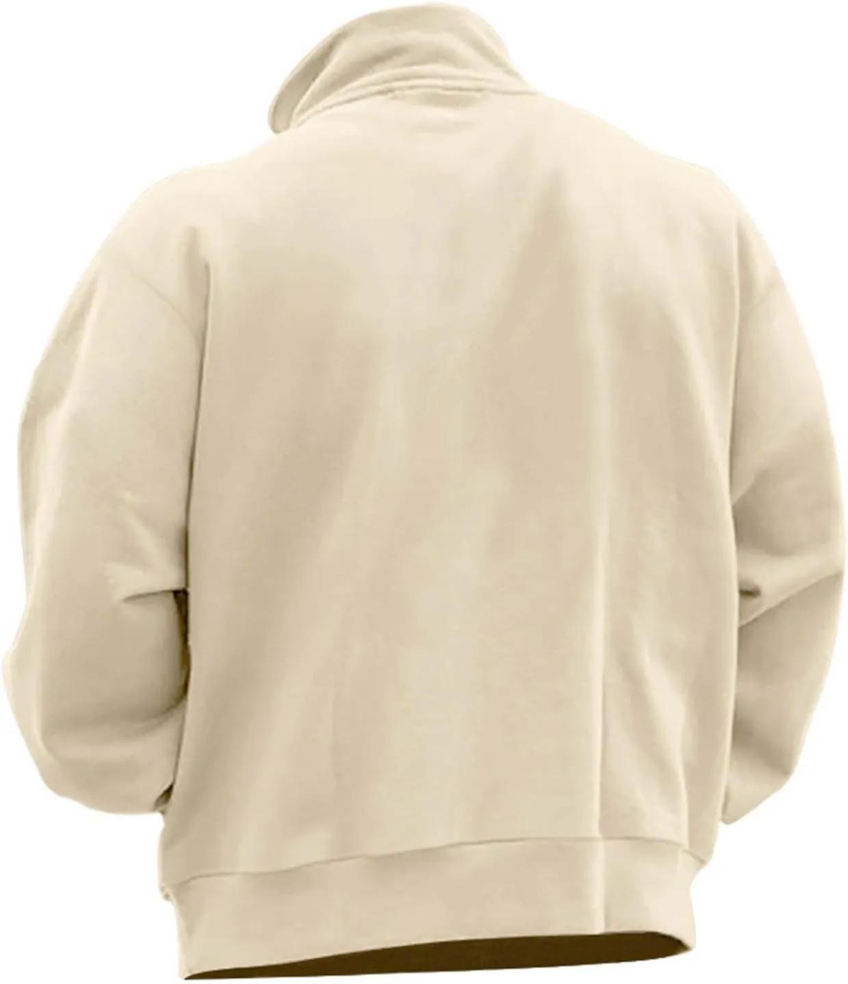 Muscularfit Crewneck Sweatshirts Men Zip Up With Designs Fashion Long Sleeve 1/4 Zip Pullover Casual Solid Lightweight Shirts