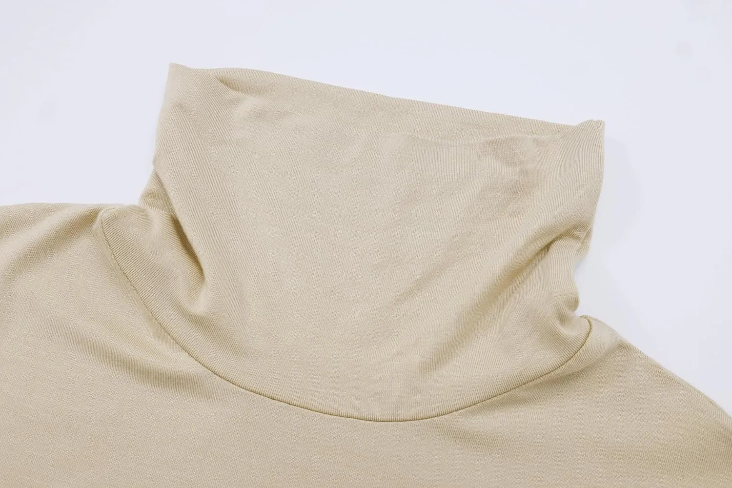 OThread & Co. Women's Sleeveless Turtleneck T-Shirt Basic Stretch Layer Comfy High Neck Tank Top