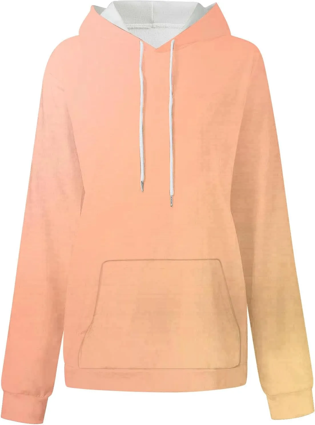 Oversized Hoodies for Women Fashion Gradient Color Long Sleeve Loose Sweatshirts Casual Fall Winter Tops Y2k Clothes