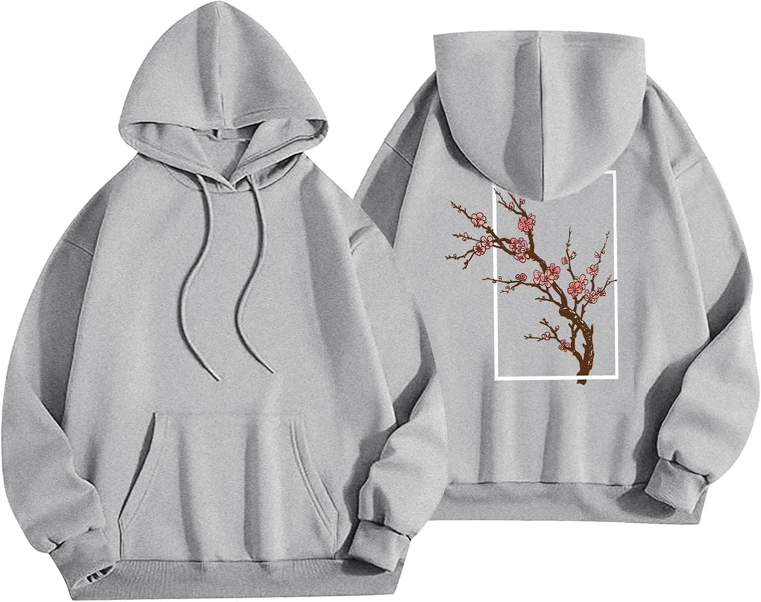 Oversized Hoodies for Women Plus Size Casual Graphic Sweatshirts Y2K Trendy Fall Pullover Top Teen Girls Cute Clothes