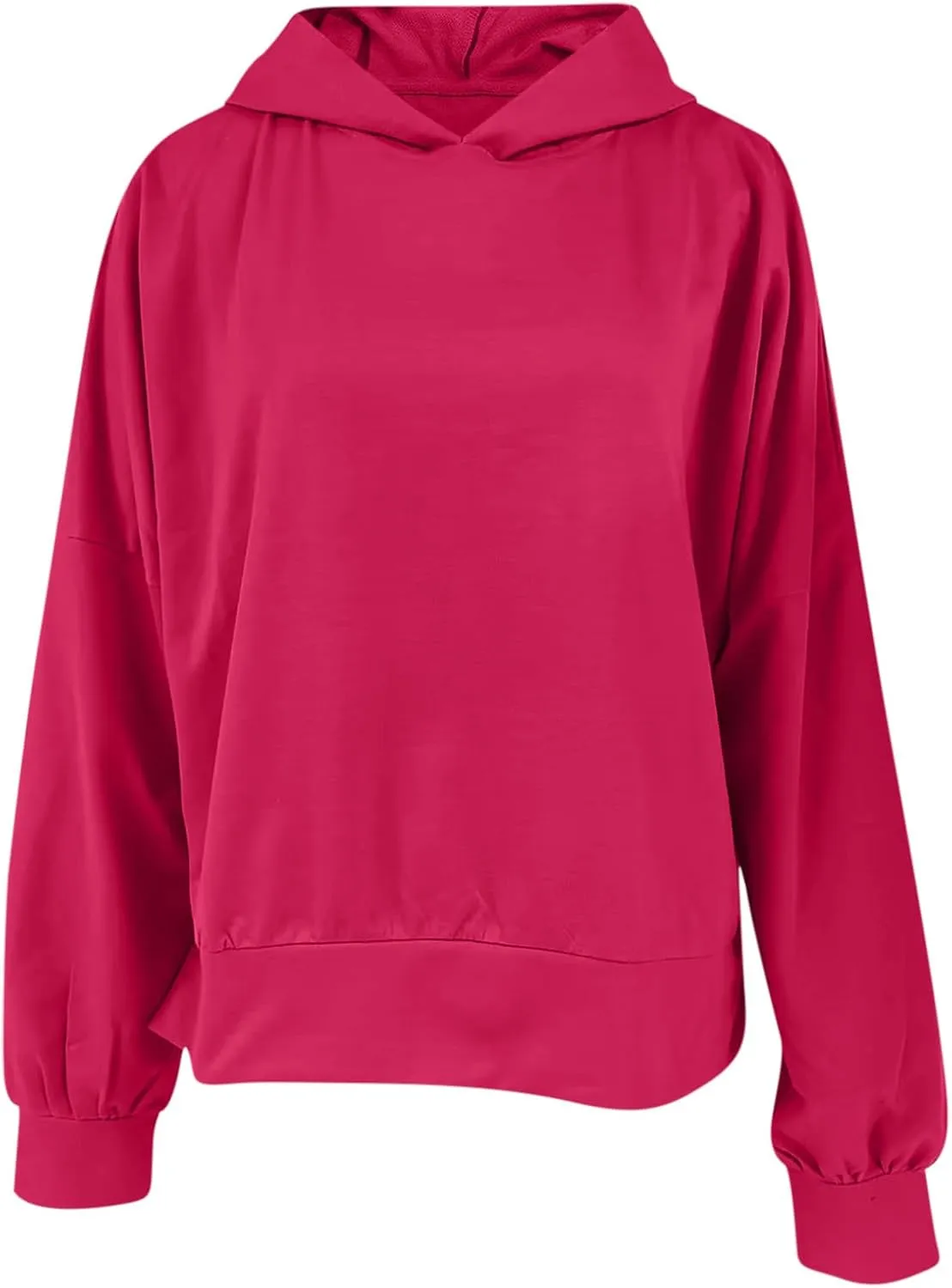 Oversized Hoodies for Women Split Side Hem Hooded Neck Sweatshirts Casual Long Sleeve Drop Shoulder Pullover Tops